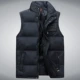Trung niên và cha già tải xuống áo vest nam đứng cổ áo kích thước lớn vest vai trung niên mùa thu và mùa đông vest vest vest áo vest dạ nam