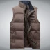 Trung niên và cha già tải xuống áo vest nam đứng cổ áo kích thước lớn vest vai trung niên mùa thu và mùa đông vest vest vest