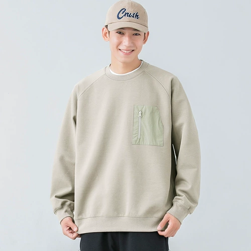 Демисезонная толстовка, лонгслив для отдыха, мужские нарукавники, оверсайз