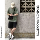 Шелковый летний трендовый хлопковый комплект, футболка с коротким рукавом для отдыха