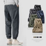 Осенние трендовые летние штаны для отдыха, свободный прямой крой, на шнурках