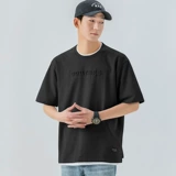 Хлопковая футболка для отдыха, короткий рукав, оверсайз