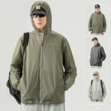 Мужская летняя тонкая одежда для защиты от солнца, дорожная толстовка с капюшоном, защита от ультрафиолета