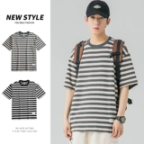 Модный летний комплект, хлопковая футболка с коротким рукавом, шорты для отдыха, штаны, свободный прямой крой