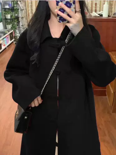 Красное шерстяное шерстяное пальто, демисезонная куртка, подходит для подростков