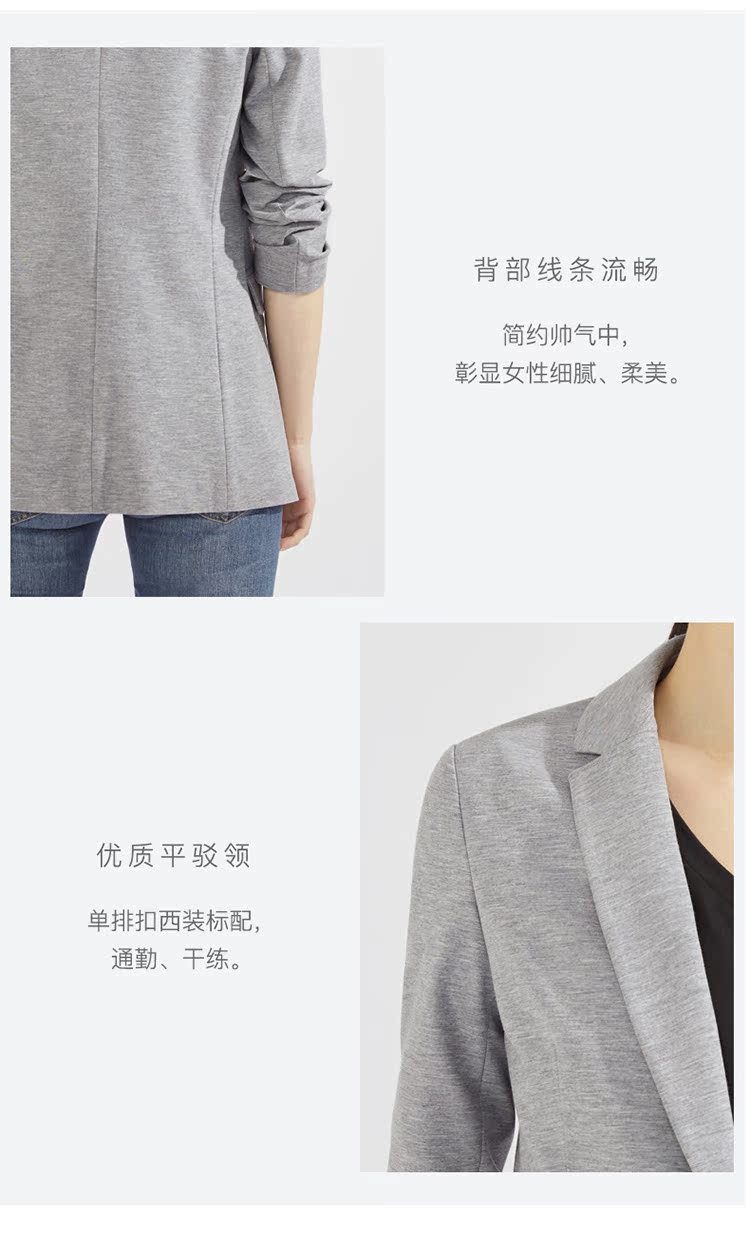 OXC / Ou Xiaocang đan áo khoác nữ sang trọng màu đen phù hợp với nữ nhẹ nhẹ căng thẳng phù hợp với màu rắn đầm nữ đẹp
