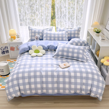 Pure cotton four-piece set of pure cotton bed sheets and duvet covers