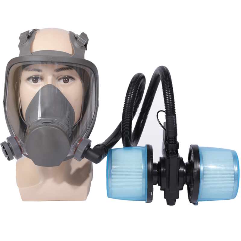 5V Kangben electric air supply gas mask 6800 with composite carbon anti-formaldehyde chemical gas dust welding smoke