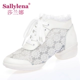 Летняя обувь, дышащие танцующие туфли, из натуральной кожи, мягкая подошва