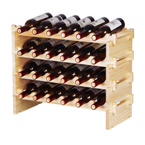 Solid wood red wine rack modern minimalist wine bottle rack red wine shelves European-style wine shelves Wine Cabinet Swing wine bottle rack