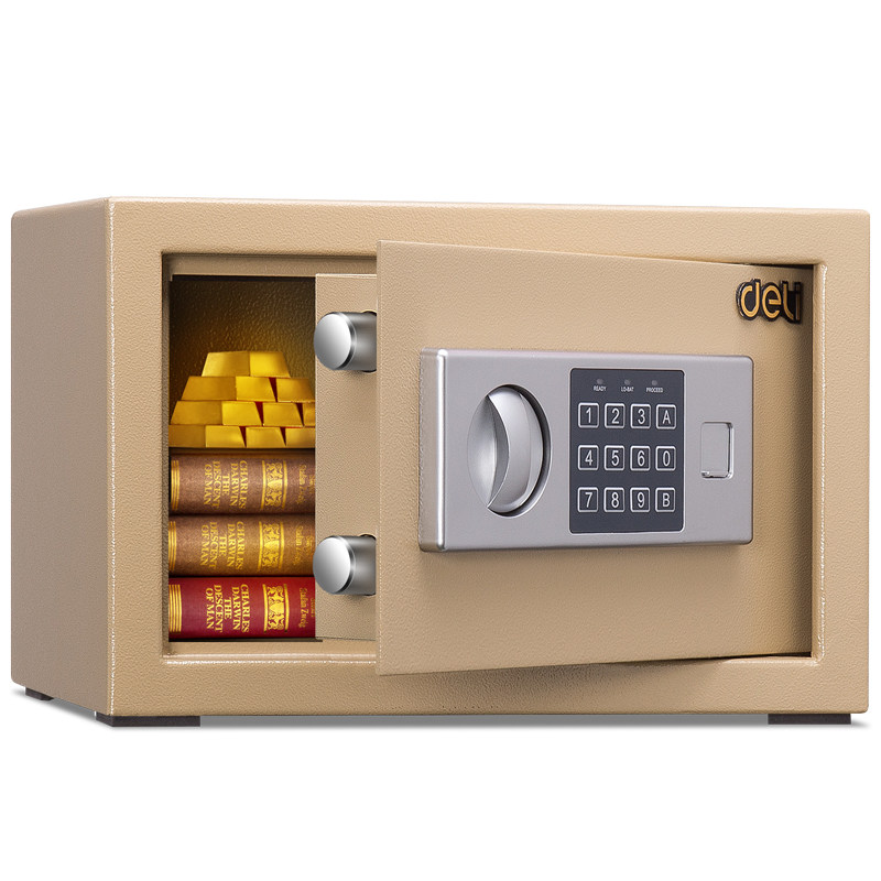 Deli 16654 safe deposit box electronic password hidden in-wall anti-theft safe household small mini 20cm