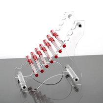 Custom acrylic organic glass stationery shop Water Pen Display shelf Desktop transparent horizontal putting pens with makeup brushes to contain