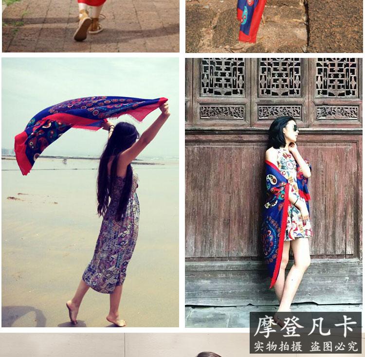 Ngoài trời sa mạc bãi biển bãi biển kem chống nắng siêu lớn thay đổi khăn choàng bông gió quốc gia khăn kép- sử dụng khăn lụa nữ khăn khăn bịt mặt phượt