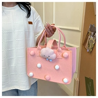 Густой розовый шар для волос