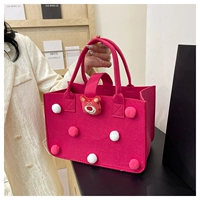 Толстый розовый рыжий шар для волос