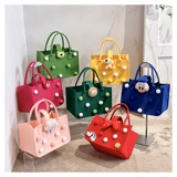 Мультяшная вместительная и большая детская льняная сумка для матери и ребенка, подарок на день рождения