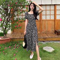 2023Summer WOMEN SEXY HEM CUT PRINT DRESS LADIES DRESSES Skirt