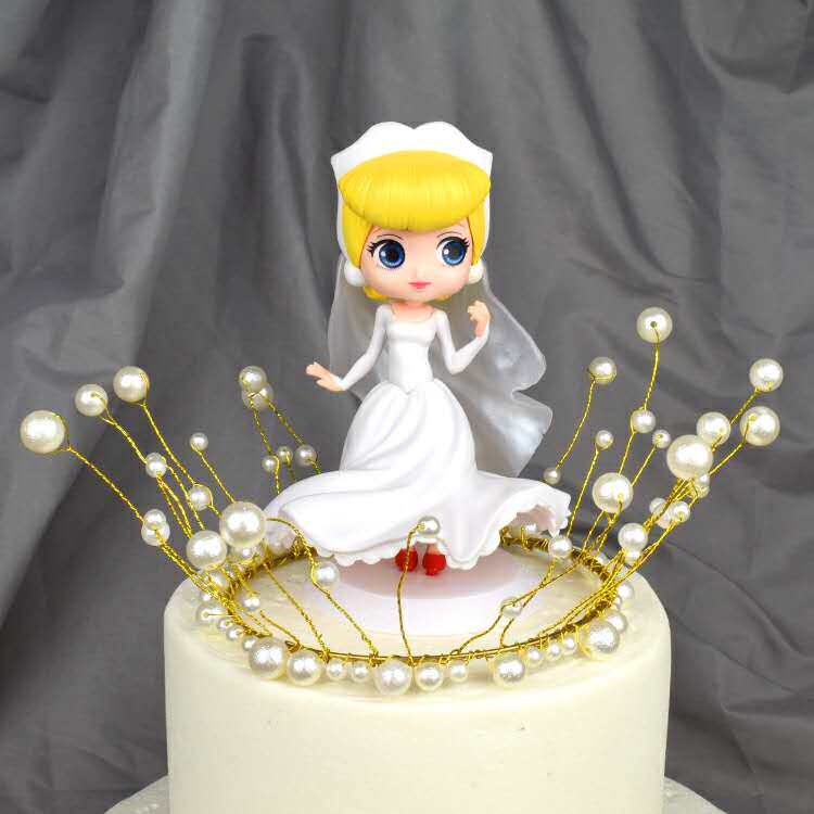 Birthday Cake Decoration Swing Accessories Wedding Dresses Grey Girl Little Fairy Princess Girl Presents Valentine's Day Baking Dress