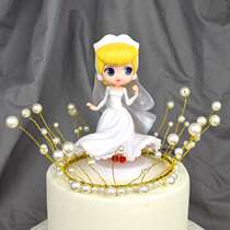 Birthday cake decoration decoration wedding dress Cinderella little fairy princess girl gift Valentines Day baking dress