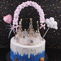Net red ins cake decoration plug-in ornaments hairball arch birthday baking cake scene decoration accessories