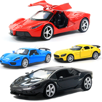 Birthday cake decoration decoration three-door alloy car car gift dress baking west point setting scene