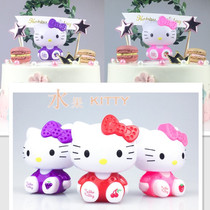 Birthday cake decoration ornaments water cute cat scene cake baking ornaments creative doll