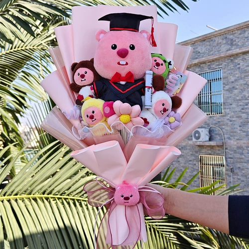 Плюшевая кукла, енот, букет, подарок на день рождения, рождественский подарок