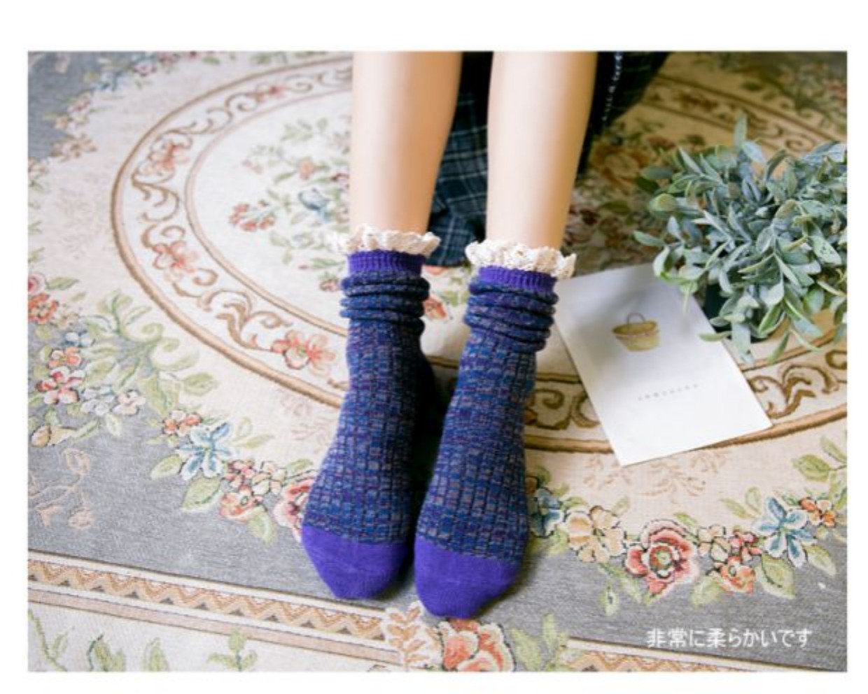 Đống vớ vớ mùa thu và mùa đông dày Sen Harajuku tất nữ vớ trong vớ Nhật Bản sinh viên vớ cotton Hàn Quốc - Vớ bông tất dài