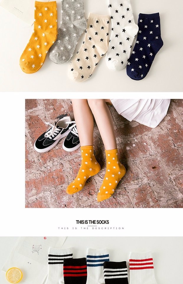 Vớ cotton cao cấp Hàn Quốc mùa xuân và mùa thu vớ cotton nữ vớ Nhật Bản vớ nữ mùa hè vớ cotton mỏng vớ quần