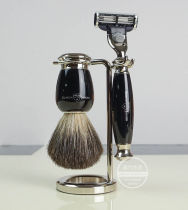 UK Edwin Jagger 3-layer Blade Razor Shaving Brush Holder Manual Razor Set