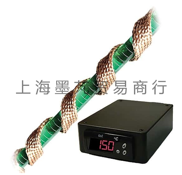 BriskHeat玻璃纤维绝缘加热带，带 SDC 温度控制器，最大 900&deg;F