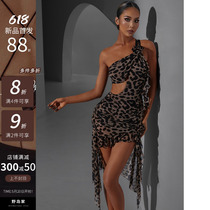 ZYM2338 (no sugar added) mesh dress hollow high-end Latin dance practice clothes for women including underwear