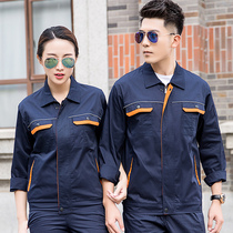 Spring and autumn winter cotton overalls set mens long sleeve welding auto repair uniforms