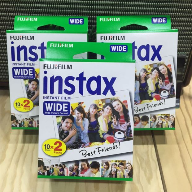 Fuji Polaroid vận chuyển 5 inch giấy ảnh instax200 / 210 / W300 cạnh trắng phim rộng tiêu cực 60 - Phụ kiện máy quay phim instax wide