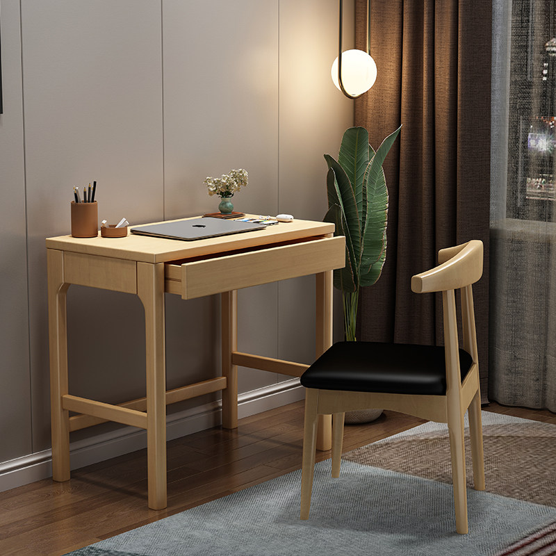 Small family desk 60 70 80cm children drawing table for minimal student household small solid wood computer desk