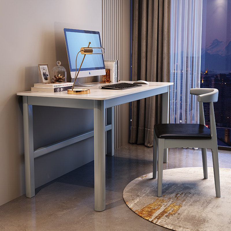 Modern computer desktop table rock board home office desk bedroom writing desk adult desk solid wood simple