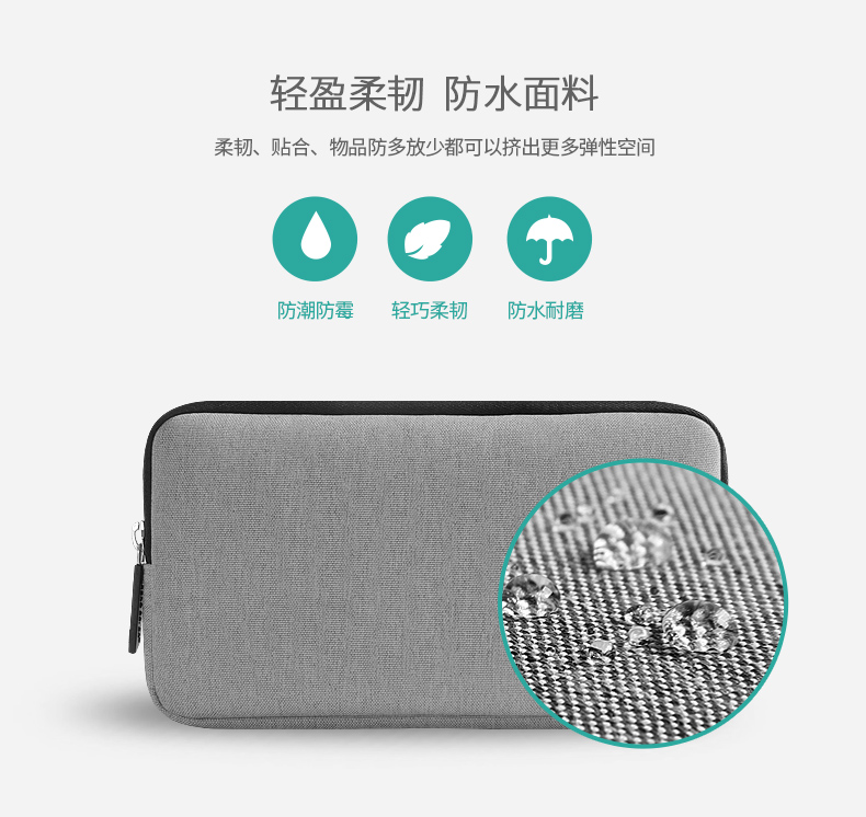 Guangfengyuan Apple điện thoại di động dữ liệu cáp kỹ thuật số sạc điện thuận tiện túi lưu trữ hoàn thiện gói điện thoại di động tai nghe máy tính đa chức năng bảo vệ hộp túi vải túi u đĩa chuột nhỏ sạc kho báu