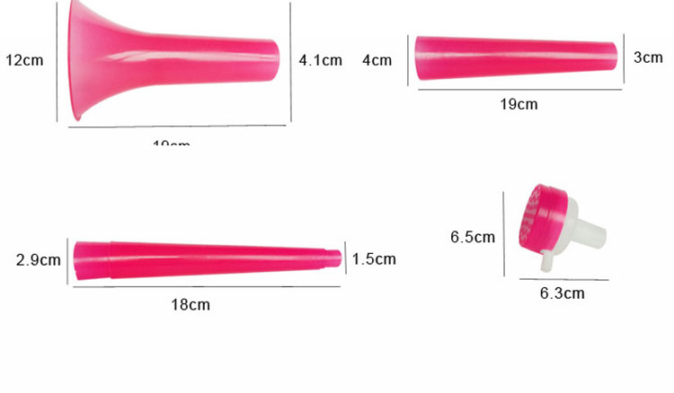 Lớn ba phần trombone câu lạc bộ thể thao nhựa đạo cụ đồ chơi trẻ em cổ vũ người hâm mộ sừng màu sắc ngẫu nhiên - Đồ chơi âm nhạc / nhạc cụ Chirldren đồ chơi trí tuệ cho bé