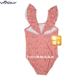 Детский купальник для девочек, цветочный принт, 3 лет