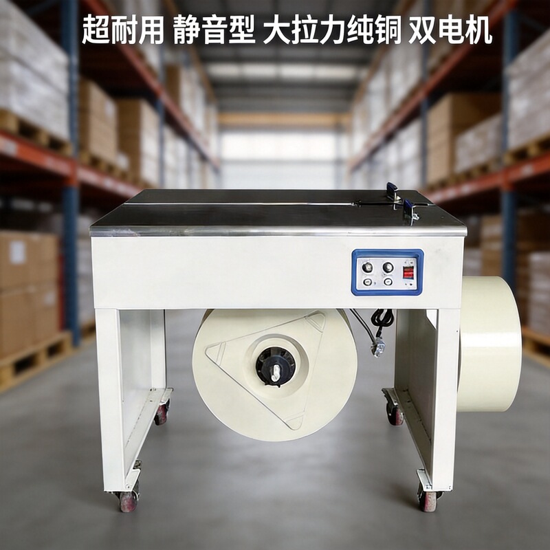Semi-Automatic Strapping Machine with Intelligent Dual Motors, Hot Melt Pp Strapping Machine, Packaging Machine, Carton Sealing Machine Semi-Automatic Strapping Machine with Intelligent Dual Motors, Hot Melt Pp Strapping Machine, Packaging Machine, Carton Sealing Machine
