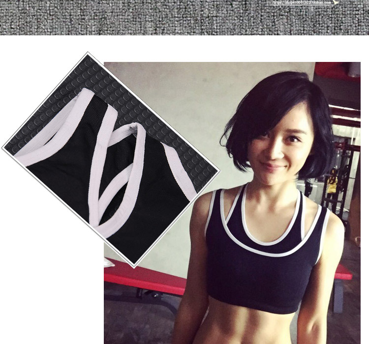 Yuan Zhen với đoạn thể thao áo ngực nữ chống sốc tập hợp yoga kích thước lớn vest sinh viên thể dục đồ lót nữ áo ngực chạy bộ