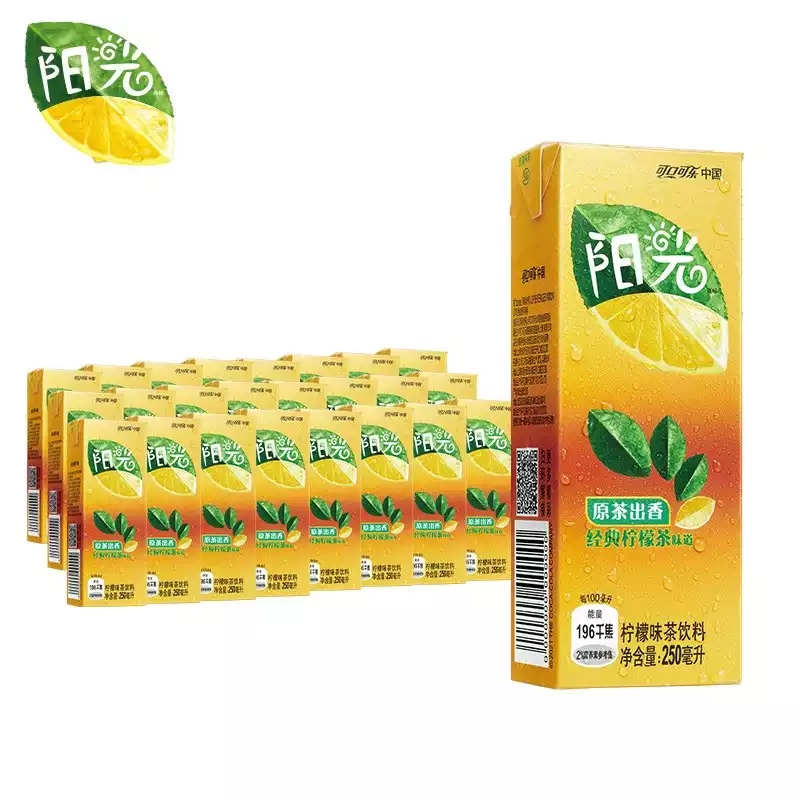 Coca-Cola Sunshine Lemon Tea 250ml * 22 paper box of classic plant fruity tea drink