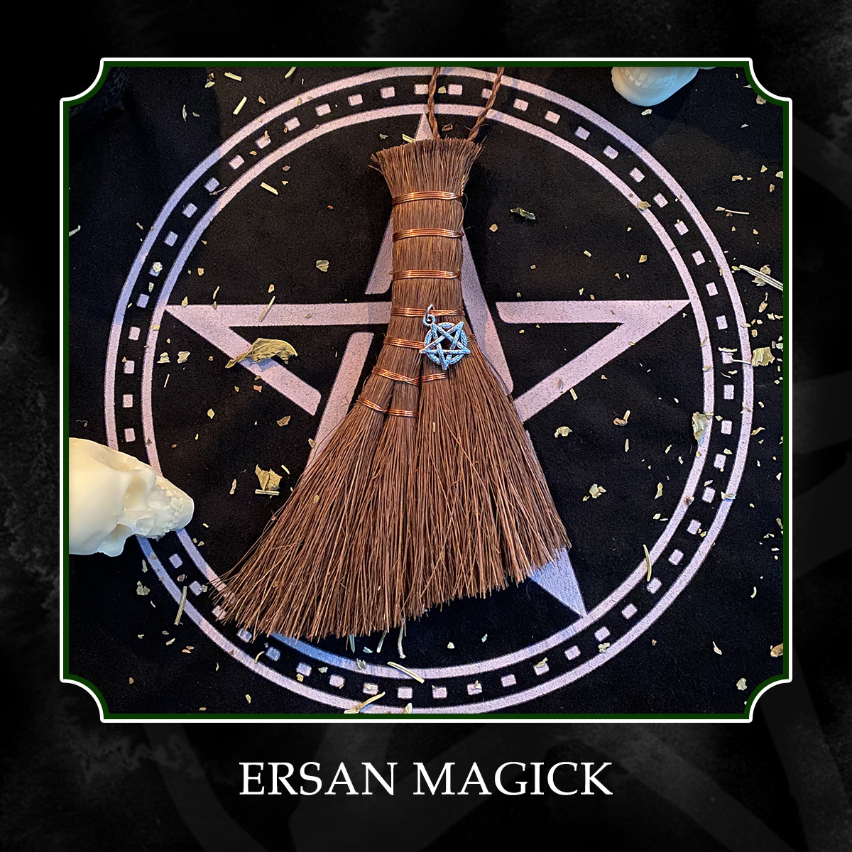 [USD 14.51] Altar Ornaments Desk Cleaning Copper Wire Braided Broom