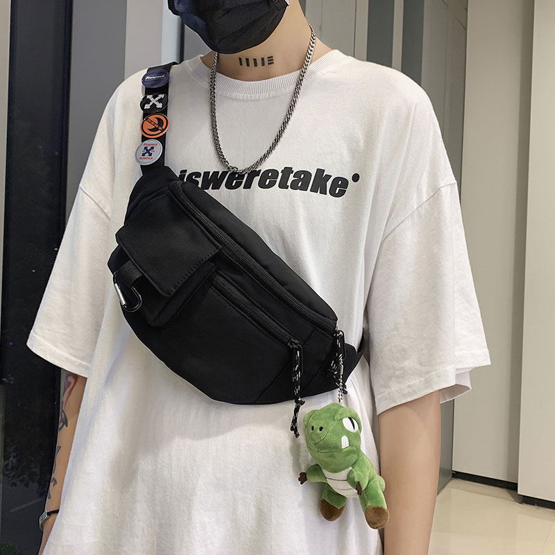 Chest Bag Men's Slanted Satchel Boomer Men's Inclined Cross Men's Single Shoulder Bag Ins Tide Pack Students Sports PURSE STRINGS Purse Strings