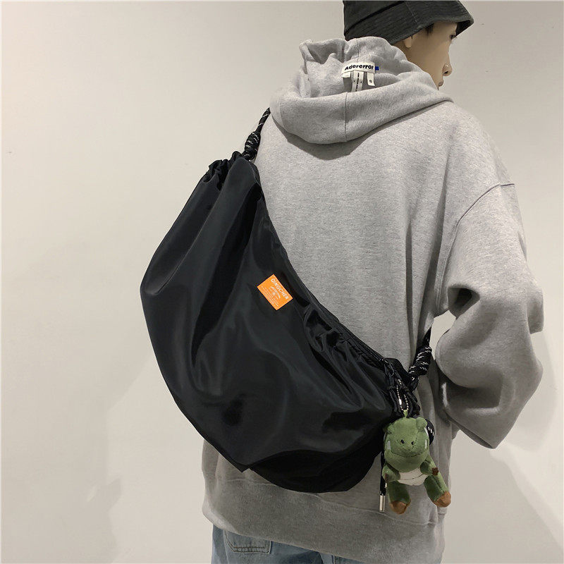 Water Dumplings Boys Skew Satchel Women's Large Capacity University Students Class Single Shoulder Bag Fitness and Shoulder Bag Sports Bag for Men's Day