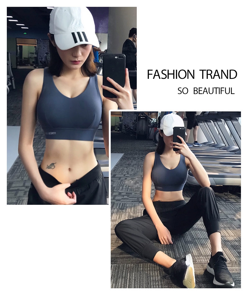 Đồ bơi, nữ nhanh khô, lặn, ngực nhỏ, thu thập, rập khuôn, chống sốc, áo ngực thể thao, định hình, chạy, mở rộng chống bên ngoài - Đồ lót thể thao áo tập aerobic