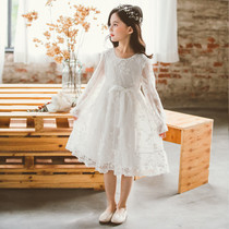 UK Next Kiss Girls Lace Dress Korean childrens clothing 2020 Princess fairy skirt Autumn childrens skirt