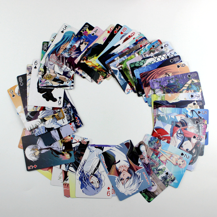 Ăn cắp Sao Tháng Chín Ngày Sao Chổi Tháng Chín Tháng Chín Hat Poker Thẻ Phim Hoạt Hình Anime Solitaire Thẻ Poster hình dán sticker