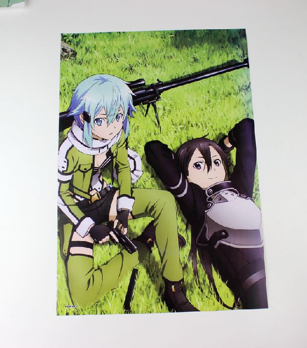 Sword Art Online Kirito Swordsman Poster lớn Nhật Bản Anime Anime Hình nền ngoại vi Sticker hinh dan cute