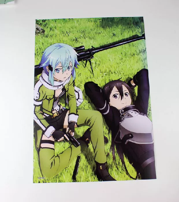 Sword Art Online Kirito Swordsman Poster lớn Nhật Bản Anime Anime Hình nền ngoại vi Sticker hình sticker dễ thương